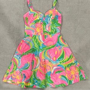 Lily Pulizter bright floral sun dress